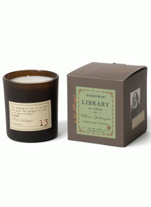 Библиотечна соева свещ Падивакс - Уилям Шекспир №13 - Папирус, палма и евкалипт